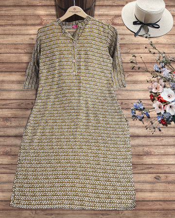 Olive green colour Top & palazzo set