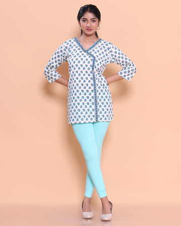 Sky Blue Color Leggings 3XL Size