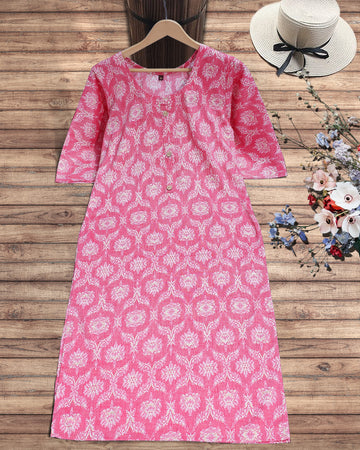 Pink colour Top & palazzo set