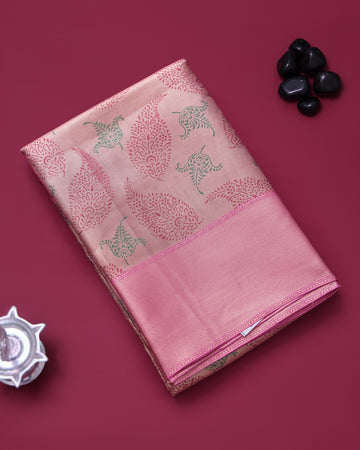Pink Color Tissue Saree