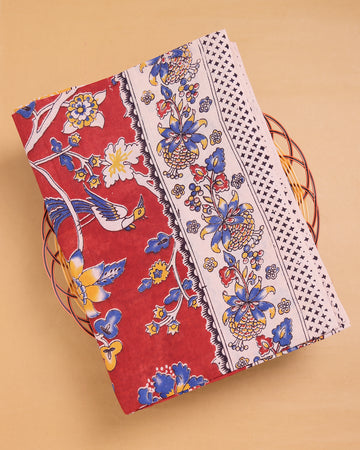 Red Color Kalamkari Cotton Saree