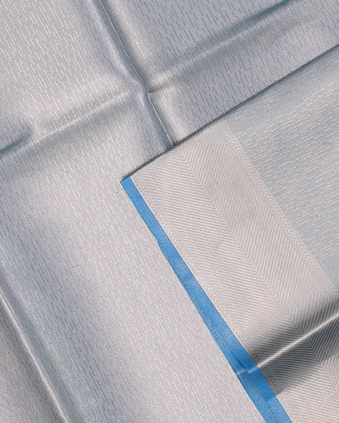 Ethnic Solid Tissue Saree - Grey