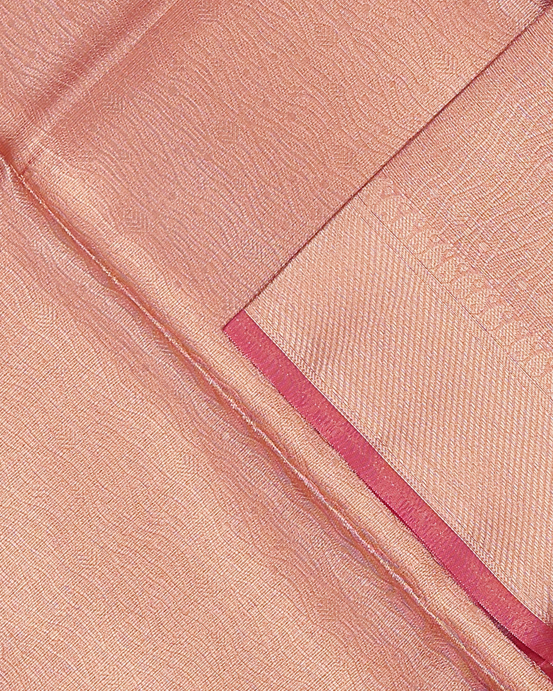 Ethnic Solid Tissue Saree - Pink