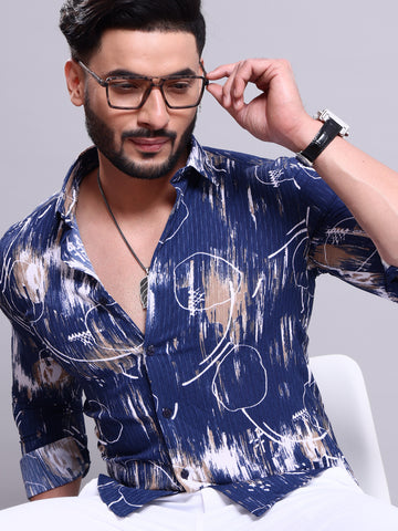 Nativebull Blue Colour Casual Shirt