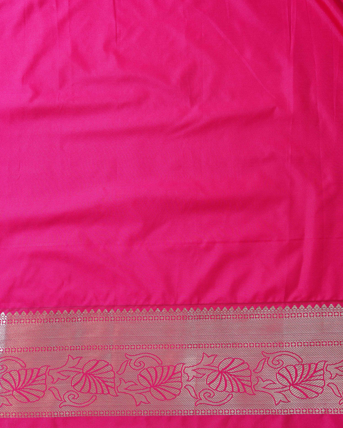Kanchipuram Pattu Pavadai Material with Zari Motifs - Blue