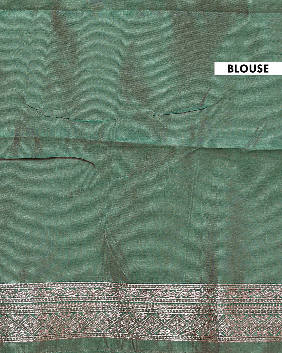 Floral Woven Rainbow Cotton Saree with Subtle Zari Accents - Peach