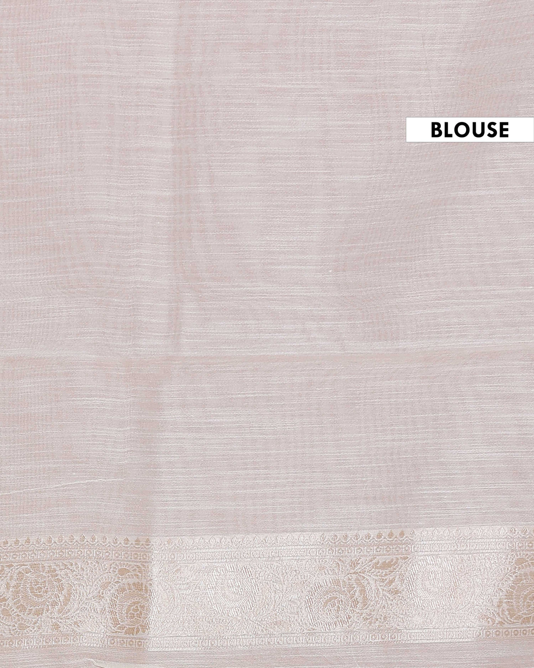 Floral Woven Rainbow Cotton Saree with Subtle Zari Accents - Cream