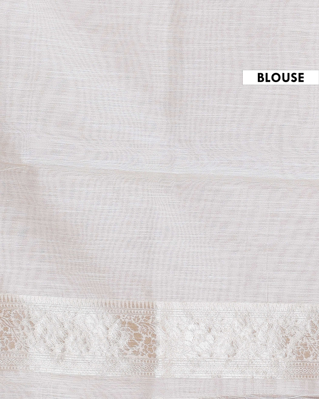 Traditional Woven Rainbow Cotton Saree with Subtle Zari Accents - Cream