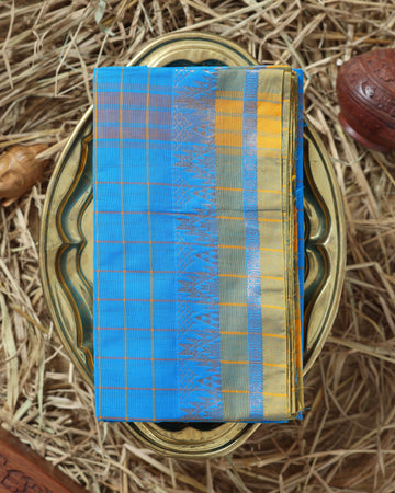 Blue Color Handloom Saree