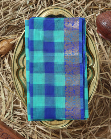 Blue Color Handloom Saree