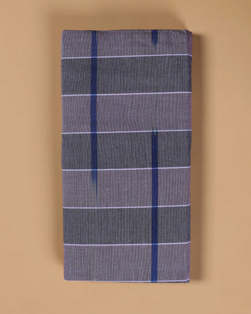 Sangu Brand Men's Premium Cotton Striped Lungi Stitched - Multi