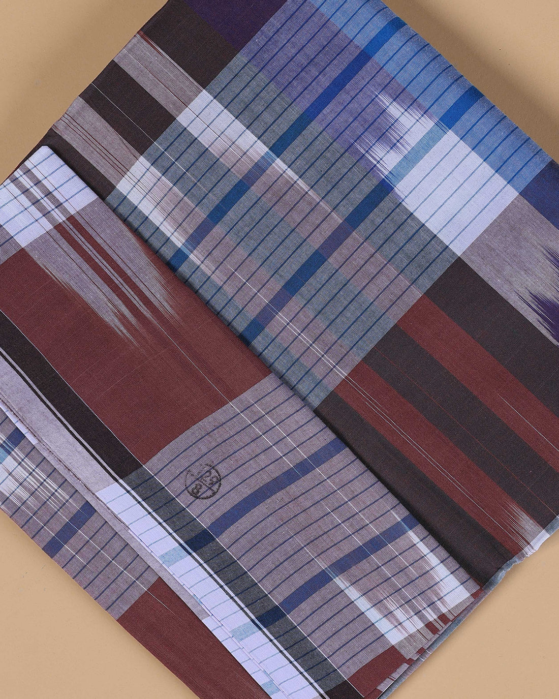 Sangu Brand Men's Premium Cotton Striped Lungi Stitched - Multi