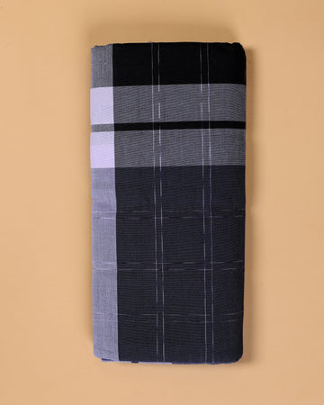 Nandu Brand Men's Premium Cotton Checked Lungi Stitched - Multi