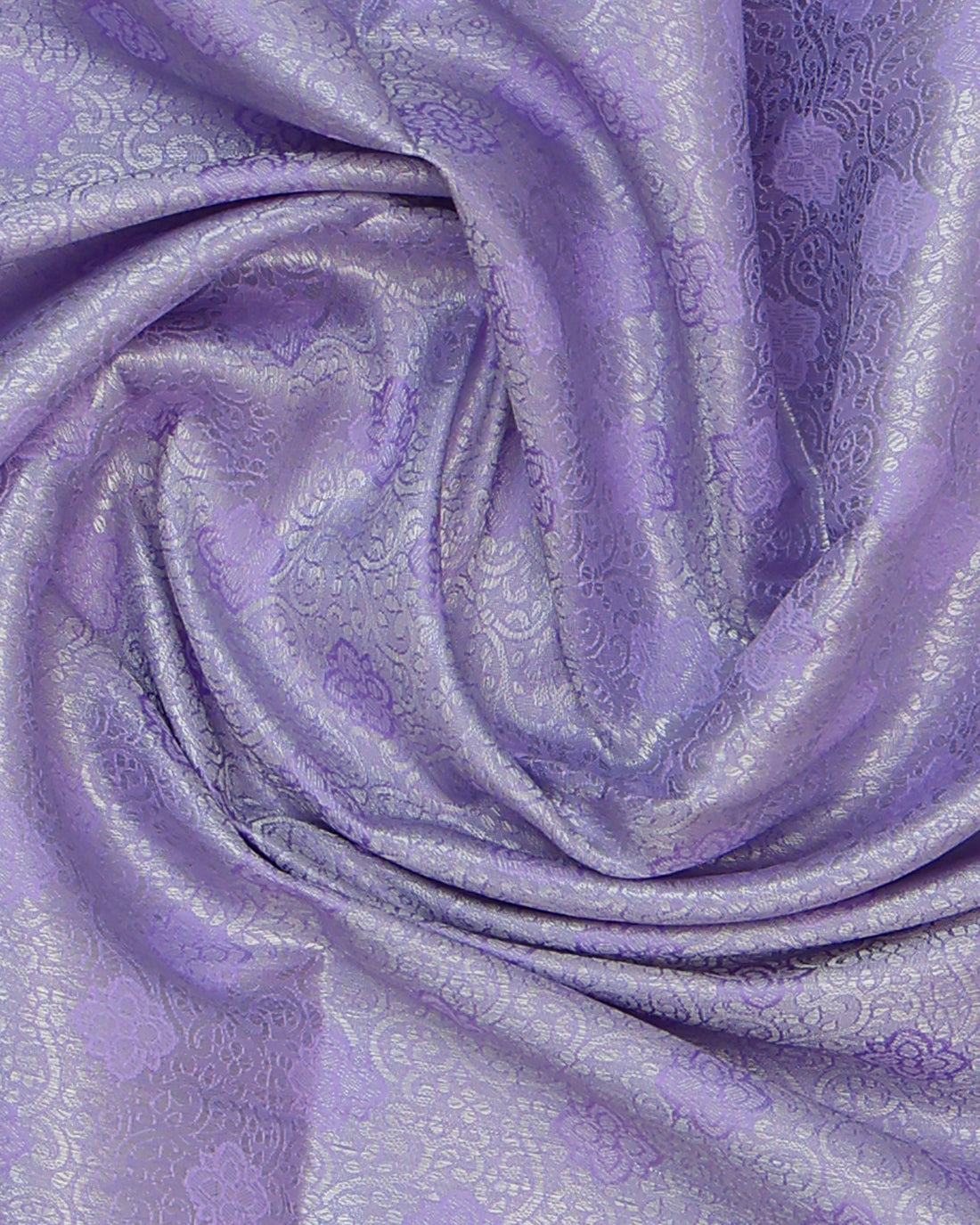 Graceful Fancy Silk Saree with Rich Floral Zari - Lavender