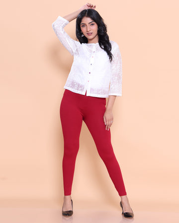 Red Color Leggings XXL Size