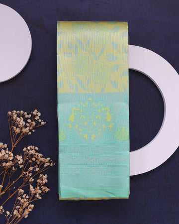 Elampillai Silk Cotton Saree with Elegant Border - Yellow