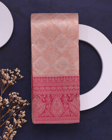 Elampillai Silk Cotton Saree with Elegant Border -Brown