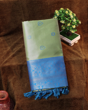 Green Color Lichi Silk Saree