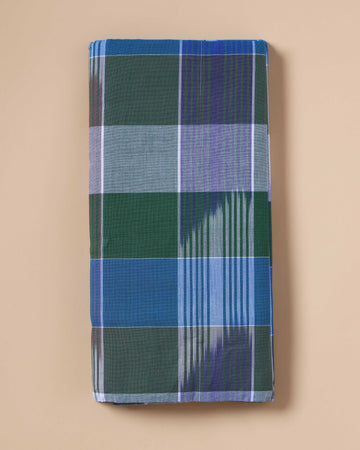Sangu Brand Men's Premium Cotton Striped Lungi Stitched - Multi