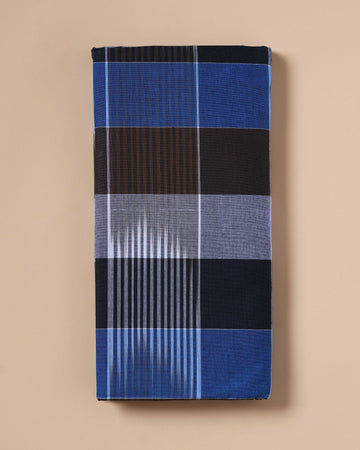 Sangu Brand Men's Premium Cotton Striped Lungi Stitched - Multi