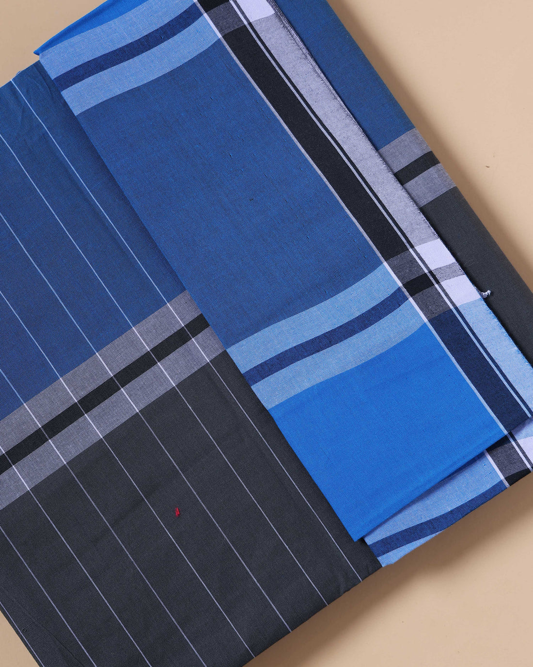 Nandu Brand Men's Premium Cotton Striped Lungi Stitched - Multi