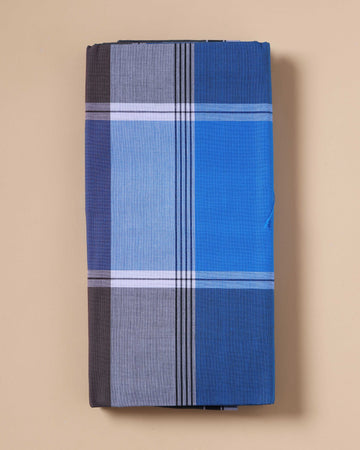 Nandu Brand Men's Premium Cotton Checked Lungi Stitched - Multi