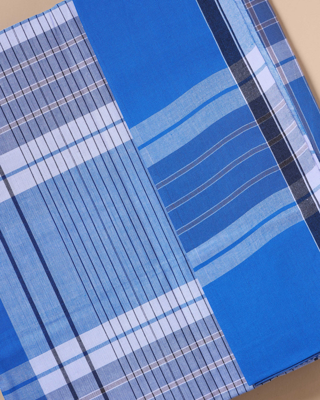 999 Brand Men's Premium Cotton Striped Lungi Stitched - Multi