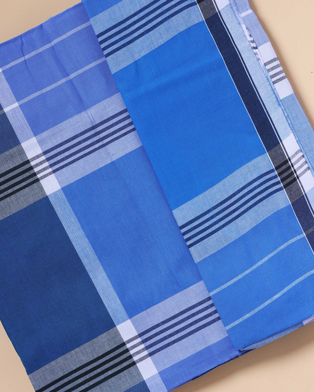 999 Brand Men's Premium Cotton Striped Lungi Stitched - Multi