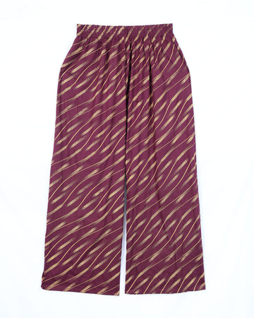 Purple Striped Womens Palazzo