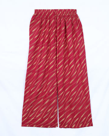 Red Striped Womens Palazzo