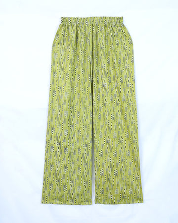 Olive Green Printed Womens Palazzo