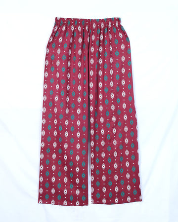 Maroon Printed Womens Palazzo