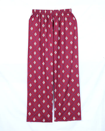 Maroon Printed Womens Palazzo