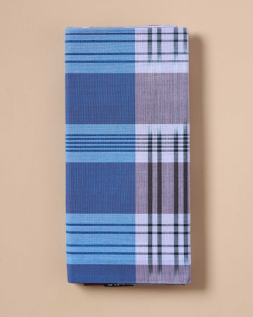 Jkt Brand Men's Premium Cotton Striped Lungi Stitched - Multi