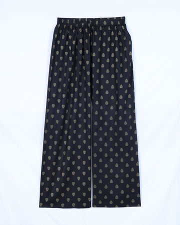 Black Printed Womens Palazzo