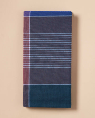 Jkt Brand Men's Premium Cotton Striped Lungi Stitched - Multi