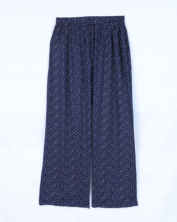 Blue Printed Womens Palazzo