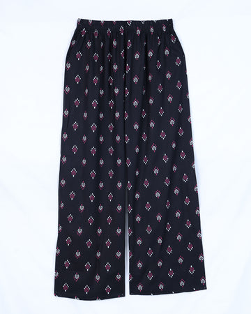 Black Printed Womens Palazzo