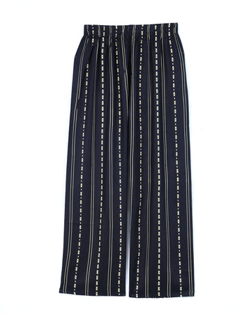 Black Striped Womens Palazzo