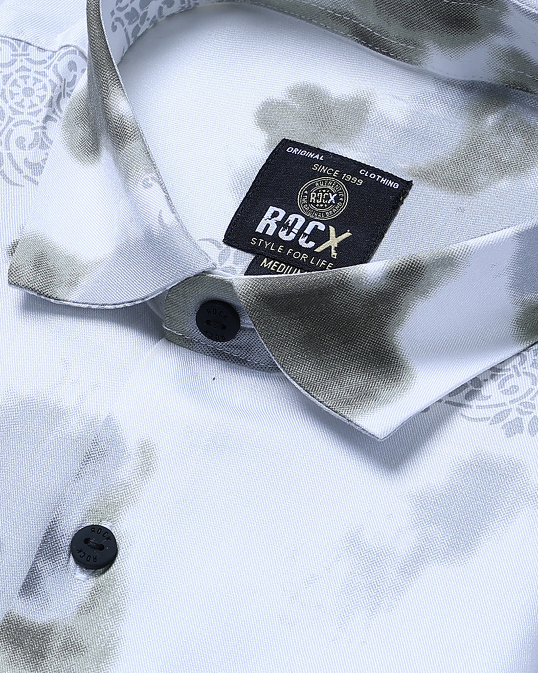 Men's Rocx Brand Full Sleeve Casual Shirt with Printed Pattern - Multi