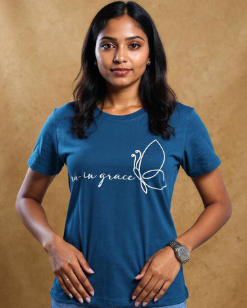 Women's Graphic T-Shirt - Blue