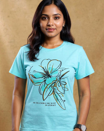 Women's Graphic T-Shirt - Blue
