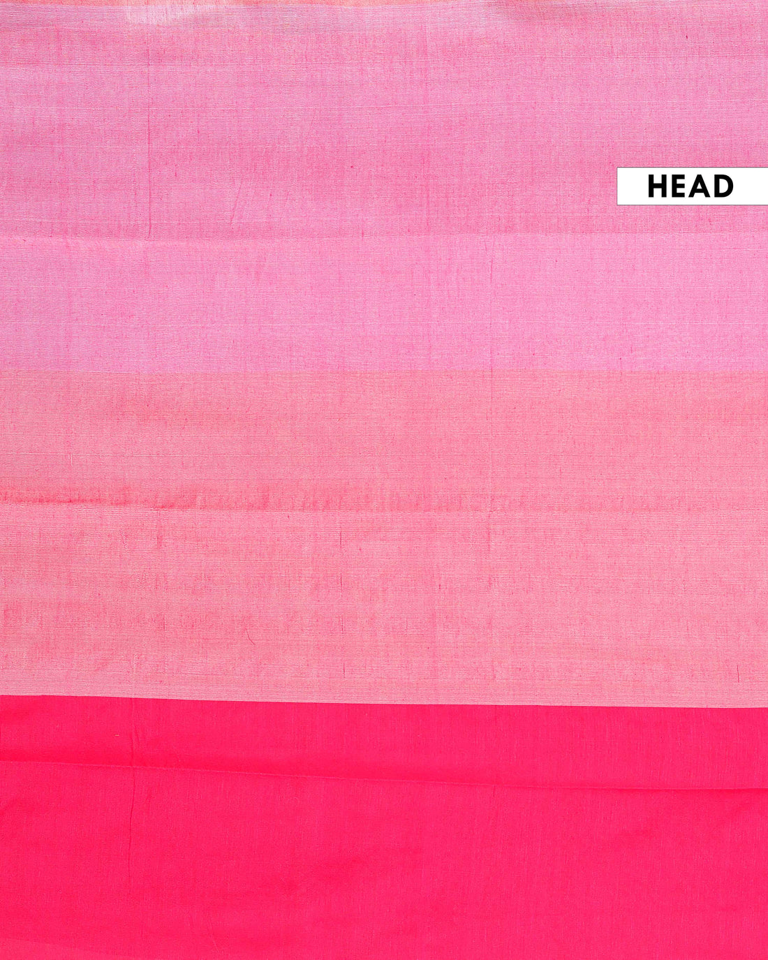 Handwoven Mul Mul Cotton Saree with Bold Striped Pattern and Tassel Detailing - Pink