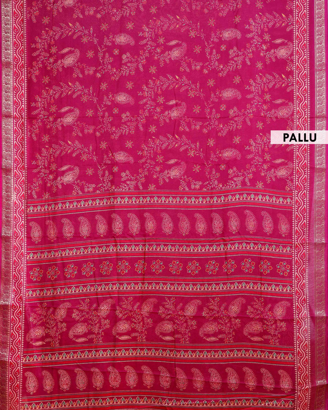 Elegant Art Silk Saree with Traditional Motifs and Zari Border - Purple