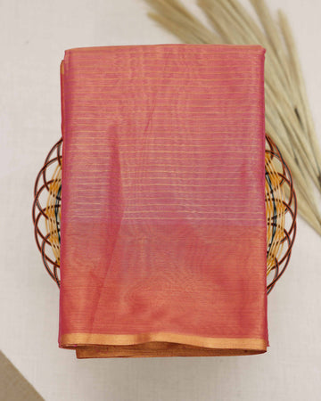 Pink Color Tissue Saree