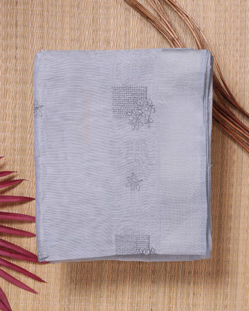 Grey Color Linen Cotton Saree