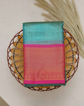 Blue Color Tissue Saree