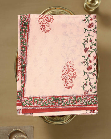Light Peach Colour Mul Mul Cotton Saree