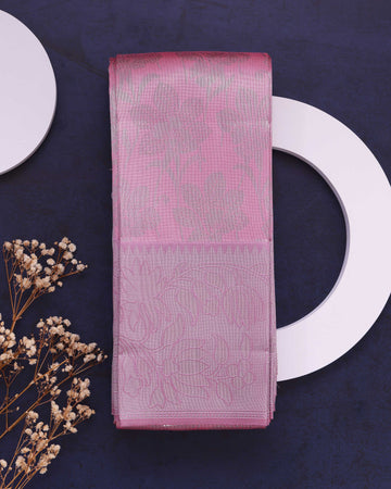 Elampillai Silk Cotton Saree with Elegant Border - Pink