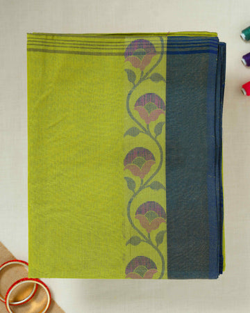 Green Color Bengal Cotton Saree